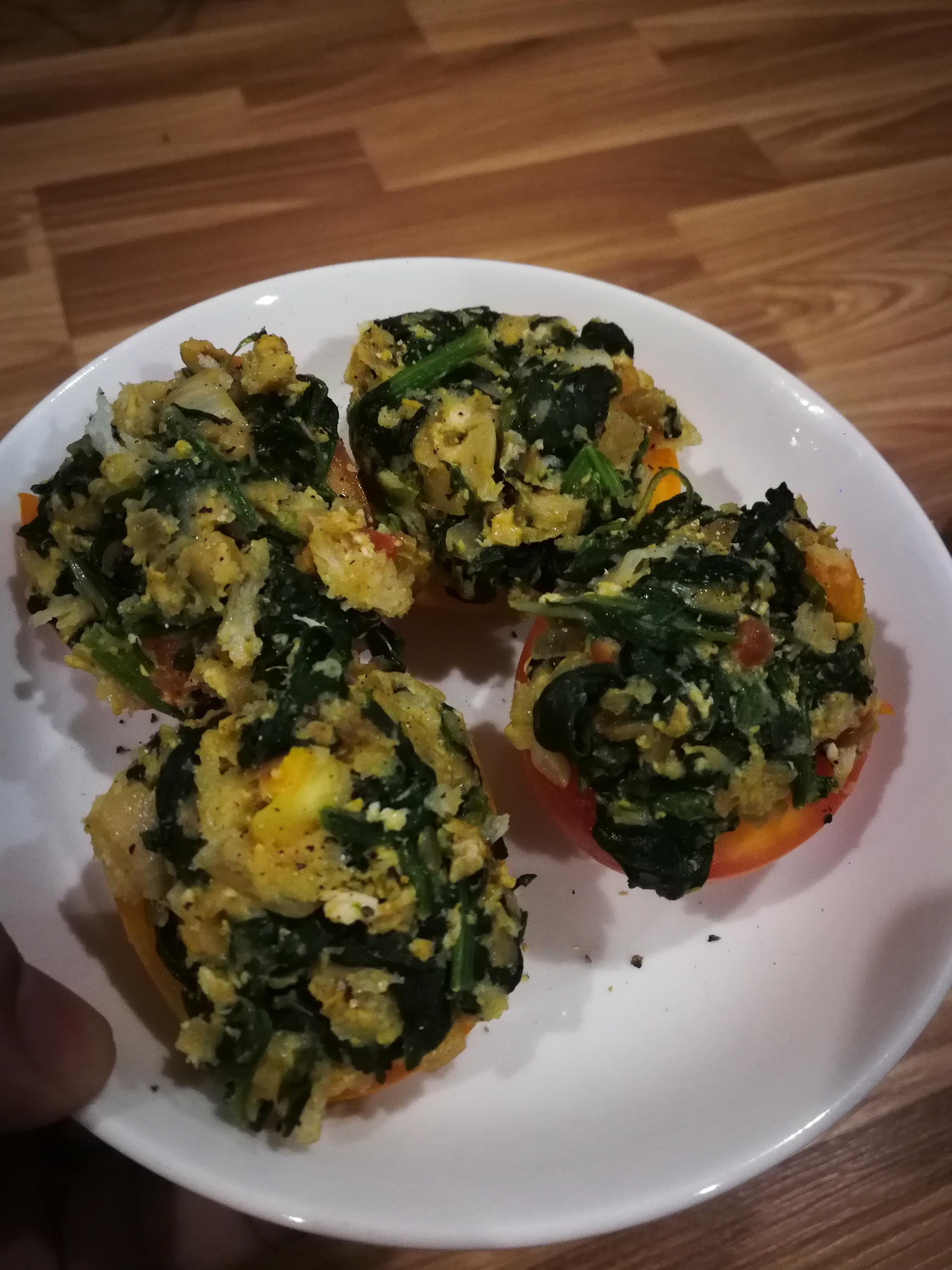 Easy Egg Spinach on Bread